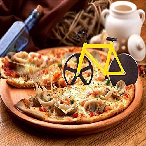 Best Pizza Cutter Bike Shaped For The Price- Pizza Cutting Tool For Home Kitchen Chef- Household Cutlery Kitchenware