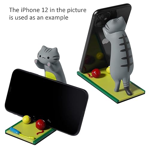 Auhafaly Cute Cat Smartphone Stand Phone Holder Cartoon Animal Japanese  Anime (Misty)
