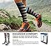 SB SOX Lite Compression Socks (15-20mmHg) for Men & Women - Best Stockings for Running, Medical, Athletic, Edema, Diabetic, Varicose Veins, Travel, Pregnancy (Stripes - Gray/Blue, S/M)