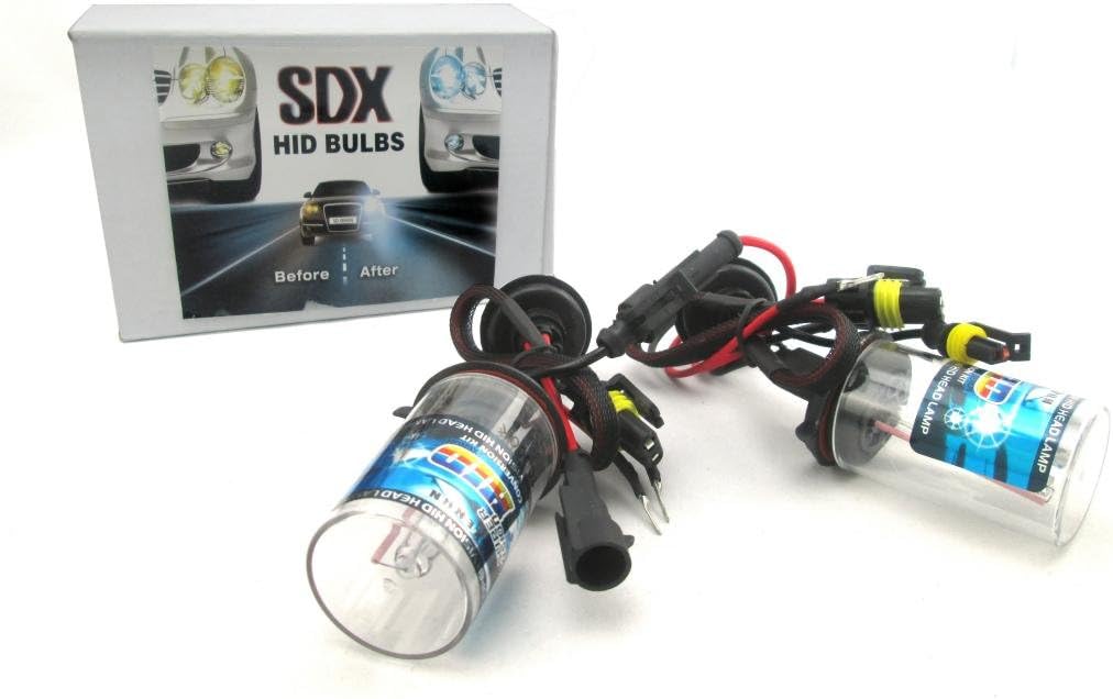SDX HID Xenon DC Headlight Replacement Bulbs, H13 Dual-Beam Bi-Xenon, 12000K