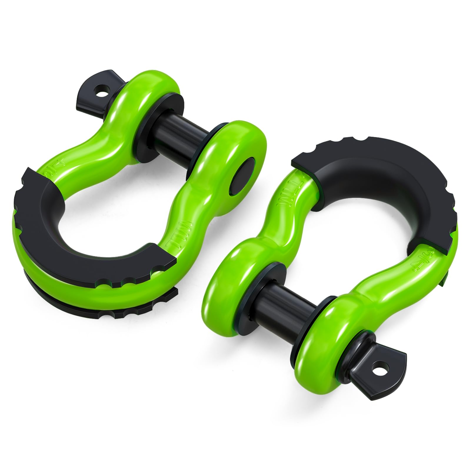 Photo 1 of ORCISH 1PK D Ring Shackle, 42,000lb Break Strength, D Ring Shackles 3/4 inch with Black Isolator Washer and 7/8" Screw Pin, Tow Shackles, Soft Shackle Kit for Off-Road Jeep Truck Vehicle Recovery