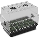 AC Infinity Humidity Dome, Heavy-Duty Germination Kit with 3 mm Thickest Dome, Sturdy Drip Tray, 5x8 Cell Seedling Tray, Vented Height Extension Panels, for Seed Starting, Propagation, Cloning Plants