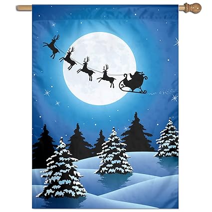 Amazoncom Losjdu Xmas Holiday With Flying Santa Claus