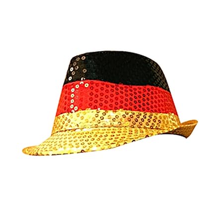 Preis am Stiel Hut ''Deutschland'' mit Pailletten | Fanartikel | Public Viewing | Fanartikel Deutschland | Fahnen & Flaggen |
