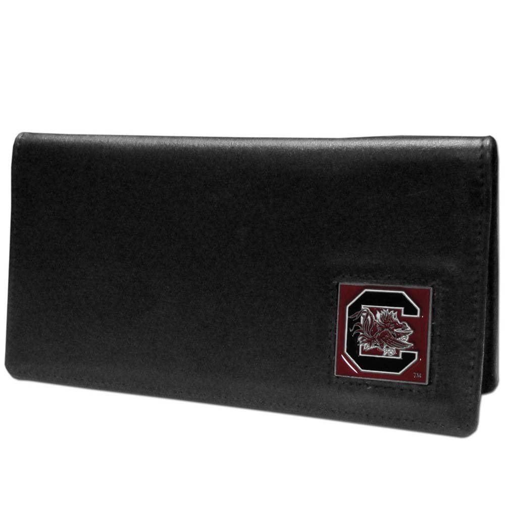 Siskiyou Sports NCAA Fan Shop South Carolina Fighting Gamecocks Leather Checkbook Cover One Size Black