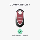 kwmobile Silicone Key Cover for Alfa Romeo MiTo Giulietta Brera 159 3-Button view 6