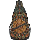 Mandala Sling Backpack Chest Bag Crossbody Shoulder Bag Gym Cycling Travel Hiking Daypack For Men Women