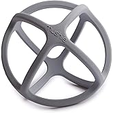 mushie Silicone Baby Teether Ball Toy (Dove Gray)