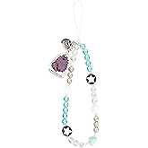 iFace Pusheen the Cat Beaded Wristlet Universal Charm Strap - Wrist Strap for Cell Phone Camera Keys AirPods