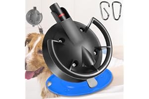HLOGREE Heavy Duty Dog Bathing Suction Cup for Large Dog Within 110LBS, Pet Dog Cat Bath Holder Suction Cup Anchor for Grooming Bathtub Restraint, for Shower, Bathing, Blowing, Trimming - NO Leash