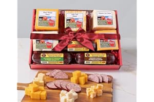 Wisconsin Cheese Company - Wisconsin Elite Holiday Cheese & Sausage Gift Box | Huge Gift Box | Perfect for Parties, Charcuterie Boards, and Holiday Gifts