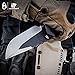 Zymise HX outdoors - Fixed Blade Tactical Knives with Sheath,Tanto Blade Outdoor Survival Knife,Special Forces Tactical Knife,Ergonomics G10 Anti-skidding Handle (Warrior)