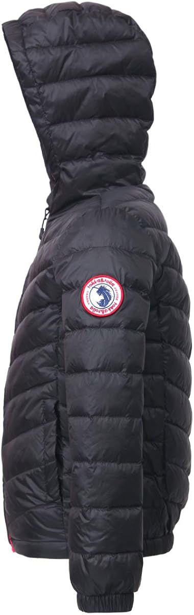 Rokka&Rolla Girls' Ultra Lightweight Packable Down Puffer Jacket Coat: Clothing