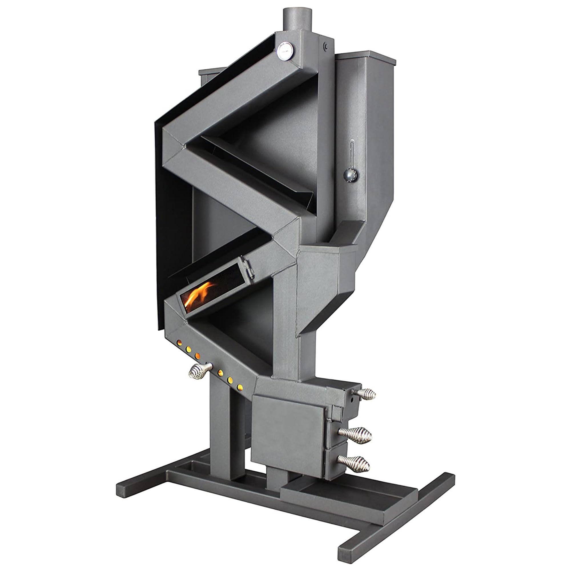 Photo 1 of US Stove Company US GW1949 Wiseway Non-Electric Pellet Stove, 60 lbs Hopper, Black