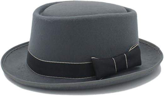 gray pork pie hat