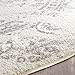 SAFAVIEH Adirondack Collection Area Rug - 8' Round, Ivory & Silver, Oriental Distressed Design, Non-Shedding & Easy Care, Ideal for High Traffic Areas in Living Room, Bedroom (ADR101B)