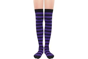 American Trends Womens Rainbow Socks Striped Knee High Socks Thigh High Stockings Casual Tube Socks Costume Leg Warmers