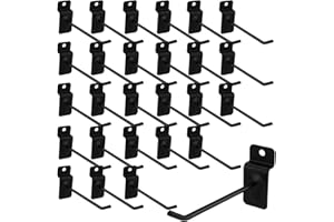 MUKLEI 100 PCS 4 Inch Slatwall Hooks, Slat Wall Gridwall Panel Slat Wall Hooks Slot Board Hangers Pegs Hanging Accessories fo