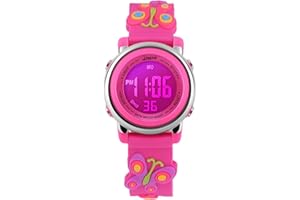 L LAVAREDO Kids Watches Girl Watches Ages 3-12 Sports Waterproof 3D Cute Cartoon Digital 7 Color Lights Wrist Watch for Kids