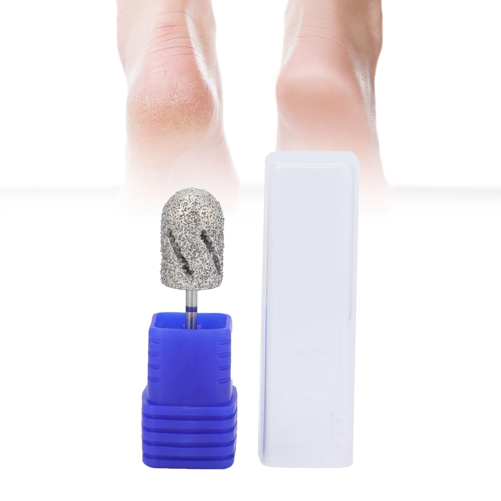 zjchao Nail Mill Bits, Professional Foot Calluses Grinding Polishing Head Portable Pedicure Nail Drill Bit, Remove Gel Acrylic Cuticle Nail File Bit for Manicure Pedicure(coarse sand)