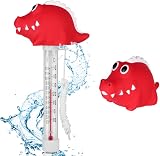 OFFCUP Floating Pool Thermometer Dinosaur Theme 120F/50C Aquatic Toy