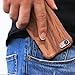 NeWisdom iPhone 7 Wood Case Wooden Unique Shock Proof Hybrid Rubberized Cover Compatible with Apple iPhone8 – Sandalwood