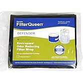 FilterQueen Defender Air Purifier Replacement Filter, Activated Charcoal Pre-Filter Wrap, For Odor and Pollution Reduction