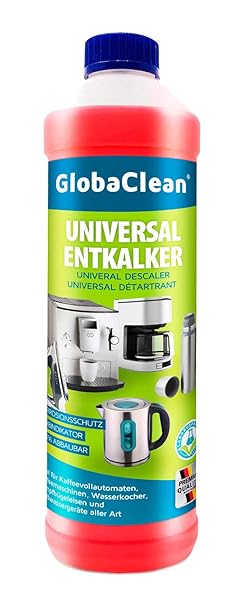 GlobaClean® Entkalker für Kaffeevollautomat, Kaffeemaschine, Wasserkocher etc. | 750ml Flüssigentkalker mit Korrosionsschutz