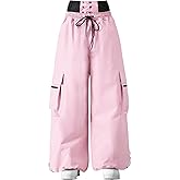 HOTIAN Womens Men Baggy Snowboard Pants Insulated Winterproof Waterproof Loose Ski Snow Pants Outdoor