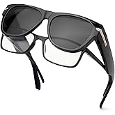 Face Shadow Polarized Sunglasses Over Glasses Women Fit Over Glasses Sunglasses Snap Shades UV Protection Lightweight