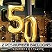 50th BIRTHDAY DECORATIONS & PARTY SUPPLIES - Party Favors/Accessories Great For Men and Women’s 50th Birthday Party & Anniversary - Includes a 50th Birthday Decor Banner & 22 Gold-Black Balloons Pack