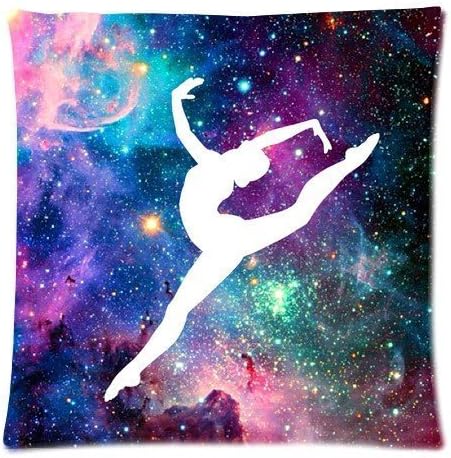 Buythecase Unique Fashion Design One side print Cloth Simulation Gymnastic Galaxy Throw Pillow Cover(size 45 CM X 45 CM)