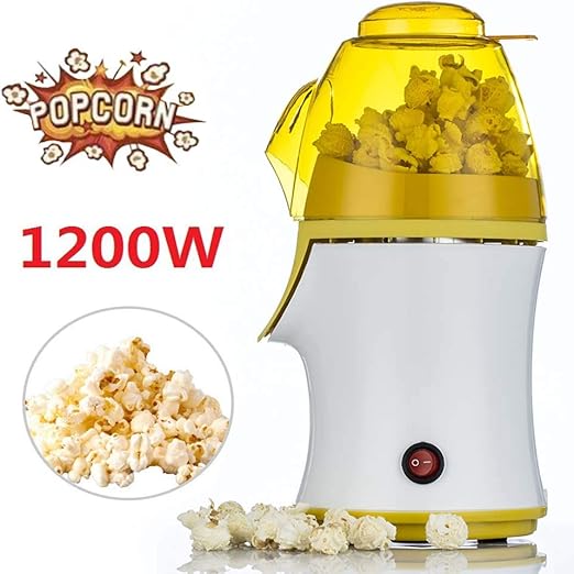 M.Y Maquina Palomitas de Maiz, 1200W Automática Popcorn Maker Aire ...