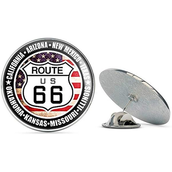 Spilla Smaltata Texas Route 66 Per Cappello O Moto – Tema Polizia, HP6170 - Foto 1