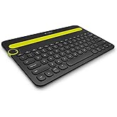 Logitech K480 Wireless Multi-Device Keyboard for Windows, macOS, iPadOS, Android or Chrome OS, Bluetooth, Compact, Compatible with PC, Mac, Laptop, Smartphone, Tablet - Black