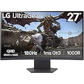 LG Ultragear™ 27GS60QN 27-inch QHD (2560x1440) Curved Gaming Monitor | 1ms (GtG), 180Hz | Curved Display, Black