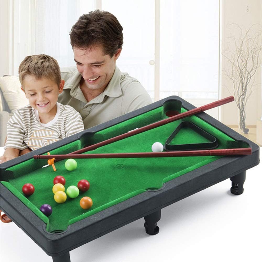 CMXX Deluxe Wooden Mini Table Top Pool Billiards Table Desktop Ball