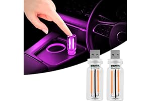 2 PCS Retro Car Lamps,Plug-in USB Car Interior Light,Car USB Light Bulb,USB LED Car Interior Atmosphere Lamp,Portable Mini LE