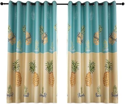 Pepional Verdunkelungsvorhang Schatten Ananas Vorhang Schwarzer
