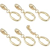 BENECREAT 6Pcs 14K Gold Plated Alloy Pearl Clasp Set, 1.1 Inch Length Zinc Alloy Twister Clasps for Earrings Bracelets Necklace Jewelry Making