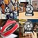 OPOLAR Rechargeable Handheld Mini USB Fan, Desk and Outdoor Fan,with 2200mAh Battery and Side Light-Black (3 Settings, 3.9ft Cable) for Travel, Home and Office-F101B