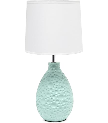 Zeckos Blue Glitter Tail Mermaid Resin Table Lamp With Burlap