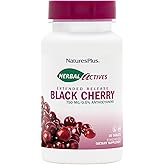NaturesPlus Herbal Actives Black Cherry - 30 Tablets - Extended Release Antioxidant Support - Vegetarian, Gluten Free - 30 Servings