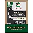 Castrol EDGE 5W-20 Advanced Full Synthetic Motor Oil, 5 Quarts, Eco Pack