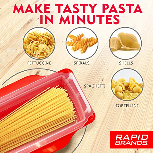 Rapid Pasta Cooker | Microwave Any Pasta in Half the Time | Perfect for Dorm, Small Kitchen, or Office | Dishwasher-Safe, Microwaveable, BPA-Free