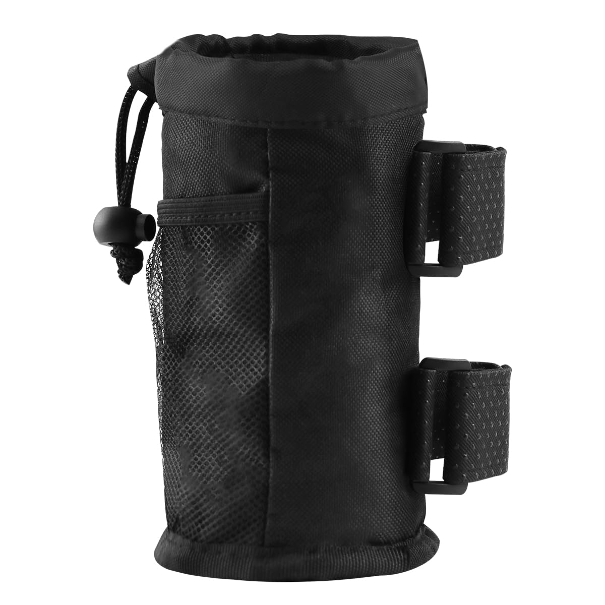 Photo 1 of *** PHOTO FOR REFERENCE **** Bike Water Bottle Holder Bicycle Handlebar Bottle Cage Universal Drink Holder with Mesh Pockets (Black)