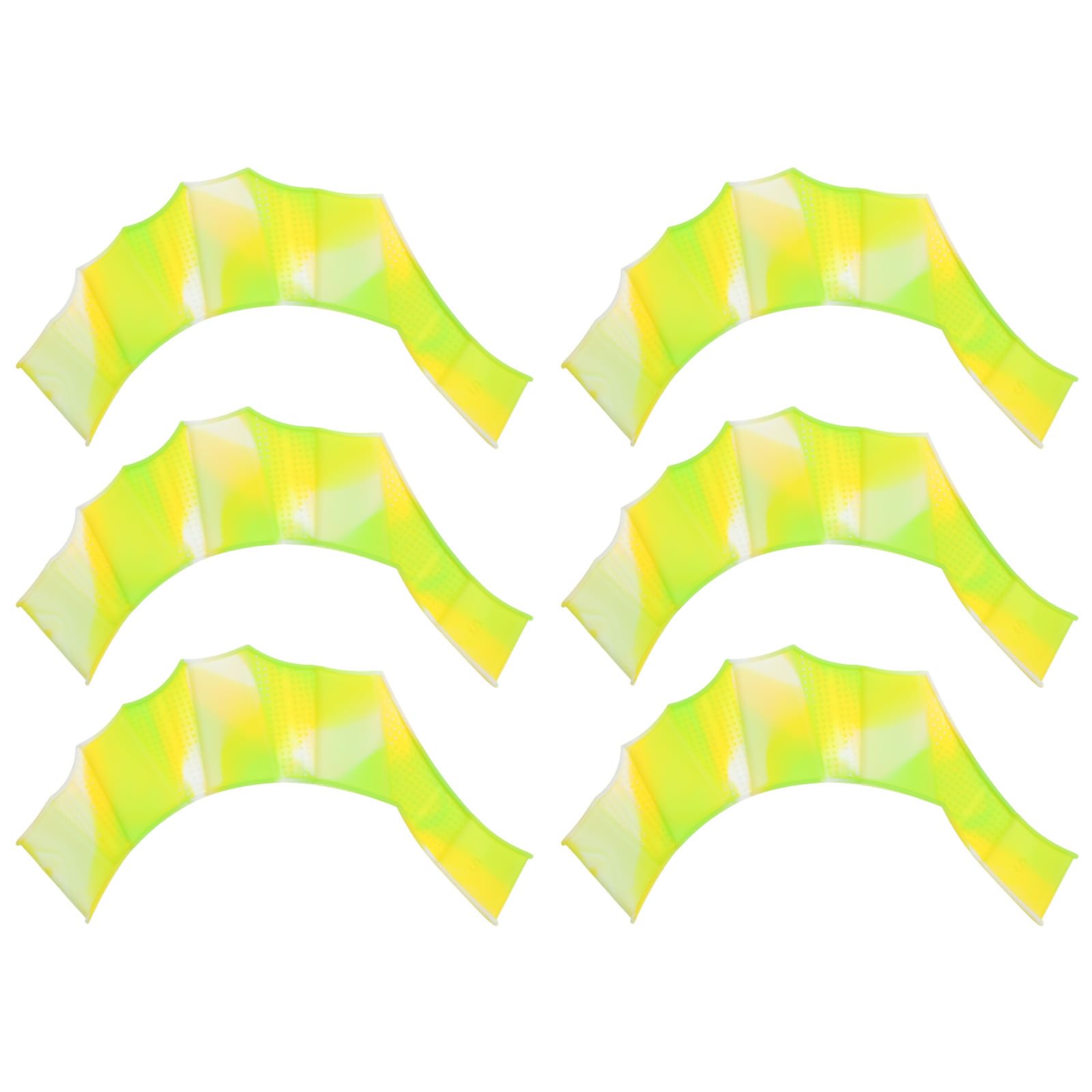 PATIKIL Silicone Swimming Gloves, 3 Pair Webbed Swim Gloves Finger Frog Type Water Resistance Gear Paddle Fins for Aquatic Training, Green Tone, S