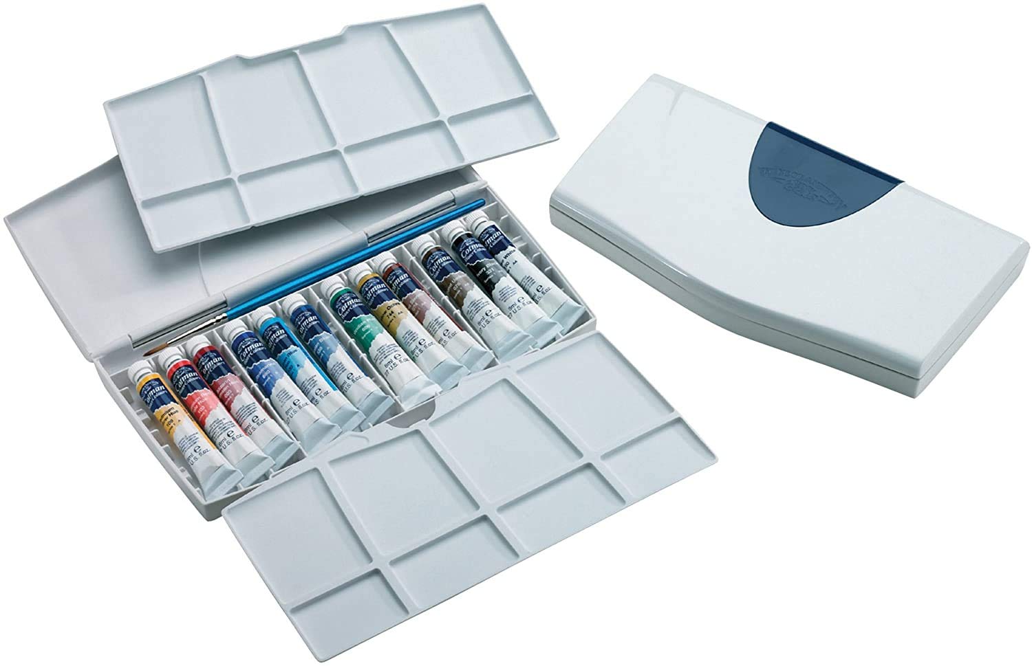 Winsor & Newton, Cotman Watercolour, 'Tube Travel Set', 12 x 8ml Tubes + 1 x Cotman Watercolour Round Brush - Image 3