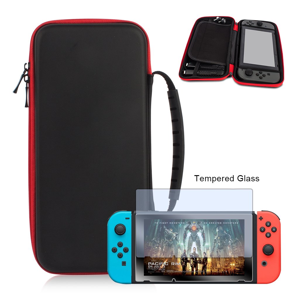 Nintendo Switch Carrying Case,Hard Shell Travel Carrying Protective Storage Bag for Nintendo Switch Console and Accessories