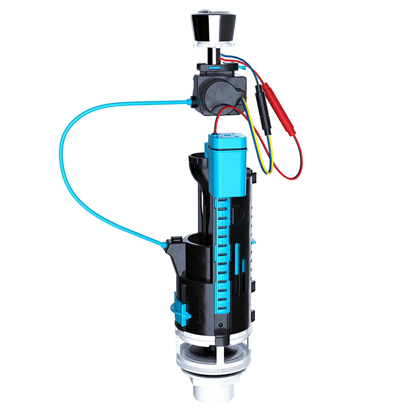 SPARES2GO Universal Automatic Flush Toilet Valve 1.5" 2" Touchless WC Cistern Dual Auto Sensor Button Kit